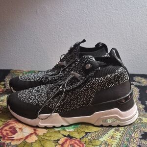 Calvin Klein Black and White Women's Sneakers